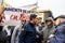 BOGOTA, COLOMBIA - 19 JULY 2023. Former Minister Diego Molano at the protest of the members of the active reserve of the